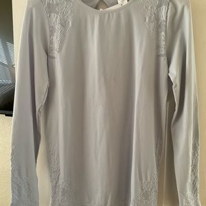 Fabletics Elise Seamless Top With Floral Embroidery and Cutout back